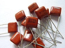 20pcs 100V 224 K 0.22uf 220nf 220000pf P7.5 CL21X CBB metal film capacitor