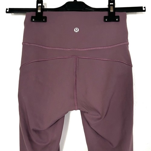 Lululemon In Movement Mauve Purple High-Waisted Cropped Leggings Everlux Gym Run - Picture 5 of 13