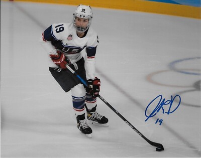 Autographed Jincy Dunne Team USA Womens Hockey Olympics 8x10 Photo #2
