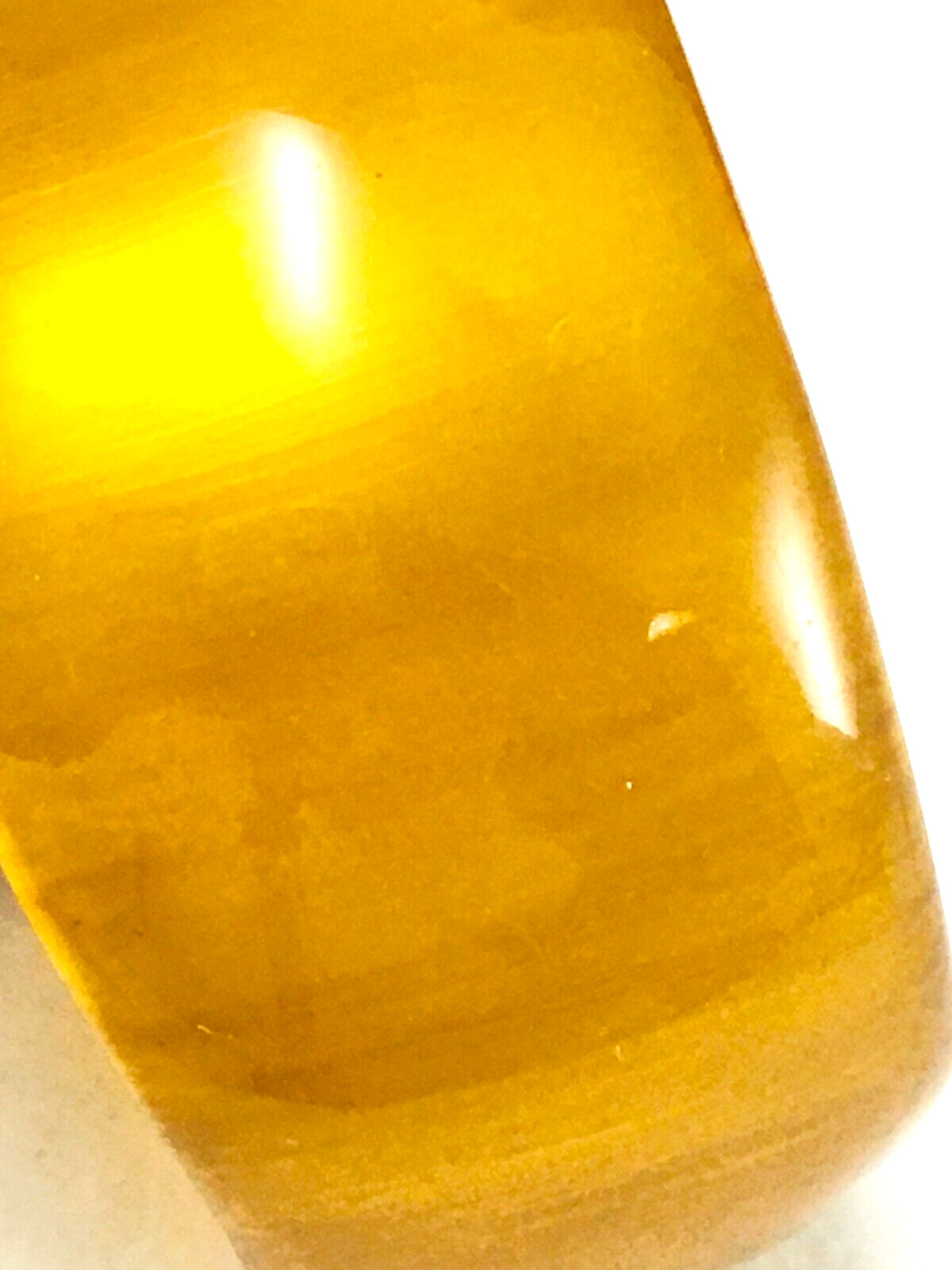 Bangle Bracelet Translucent Butterscotch Yellow L… - image 9