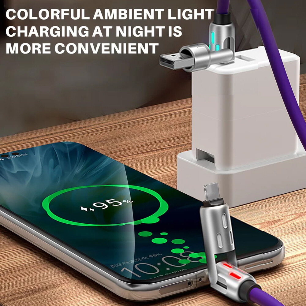 Fit For Apple Cable Fast Charging 480Mbps Data Sync 4-in-1 USB C Cable 240W 4FT