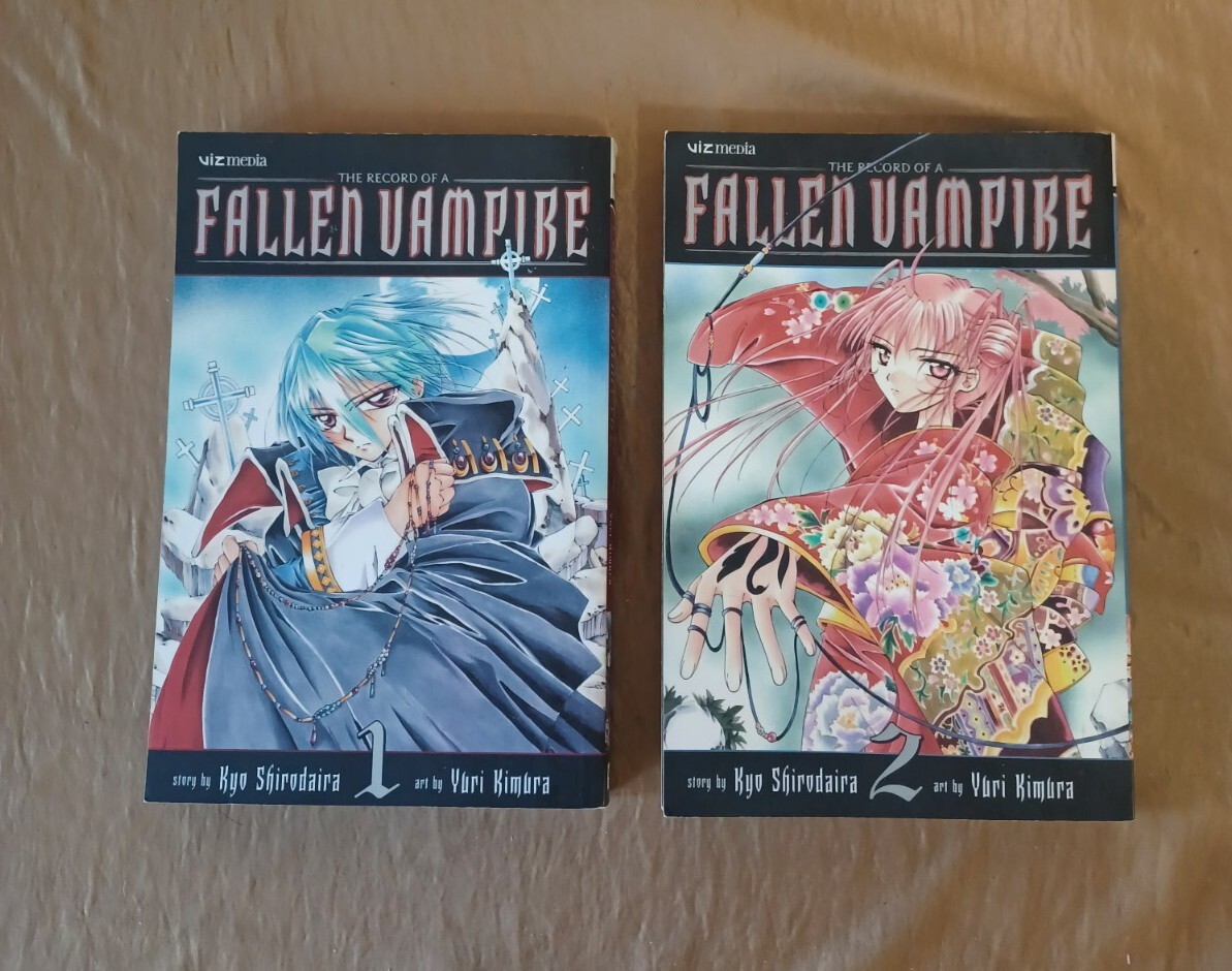 The Record Of A Fallen Vampire Volume 1 &amp; 2 Manga English Action 