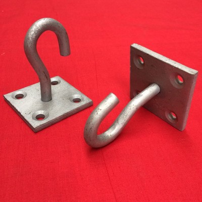 Dog Tie Tether Staple Plate Rings Hooks Wall Ground Floor Garage