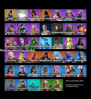 FN Account 41 Skins(Glow, Rey, ....)