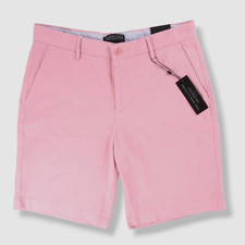  29 Bloomingdale's Men's Pink Twill Regular Fit Chino Shorts Size 38