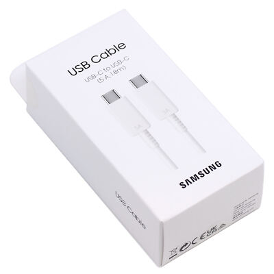 Original Samsung Schnell Ladekabel USB-C 1,8m 45W Galaxy A60, A70, A70s, A71