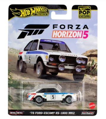 Love's Ford Racingミニカー 1/24 Hot Wheels 2024 Pop Culture Premium Forza '78 Ford Escort RS1800