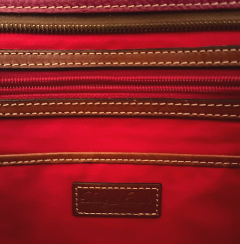 Dooney&Bourke Pebble Leather Zip Closure Pockets Double Handles Tote Bag - Picture 12 of 18