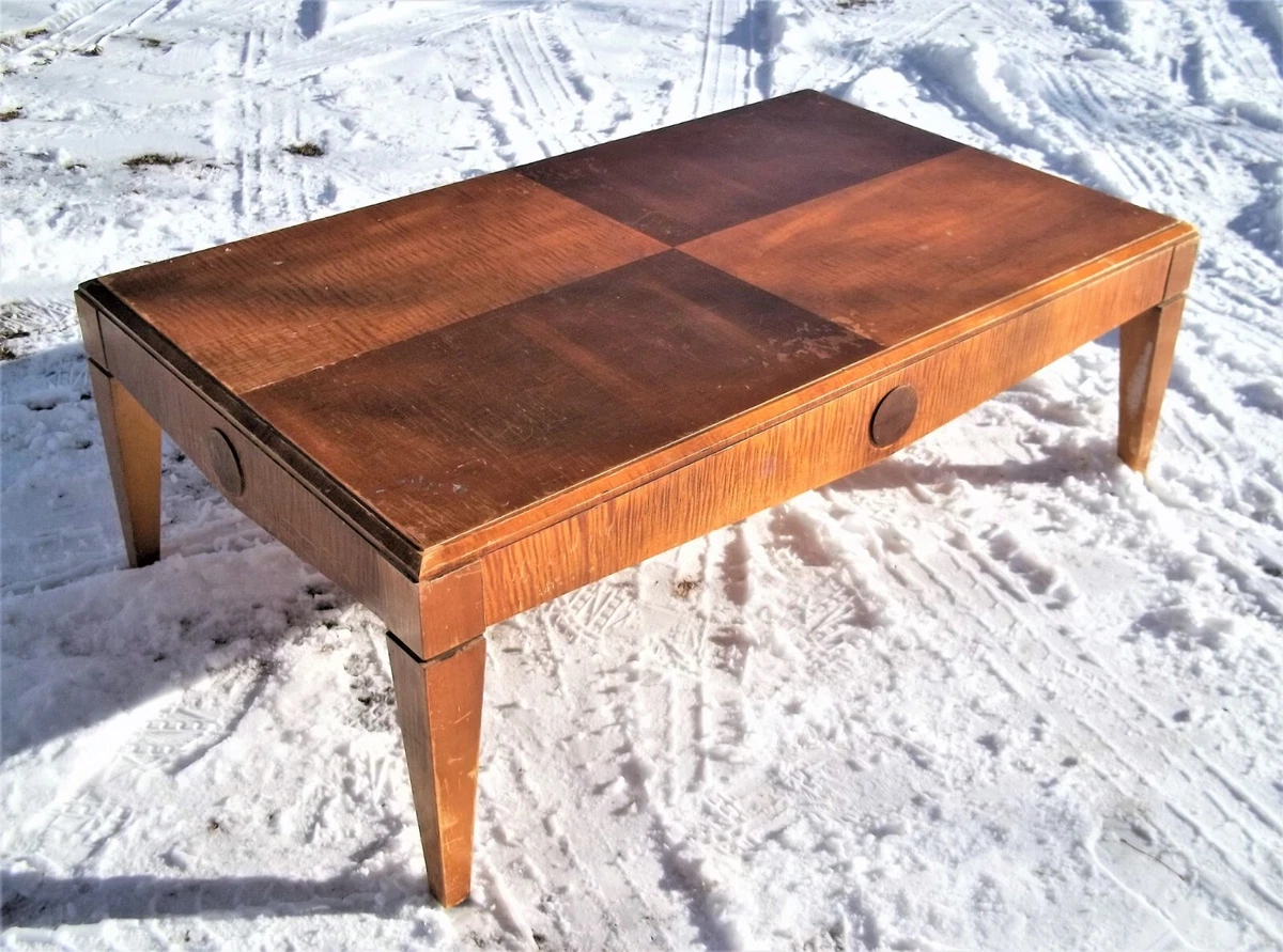 Tiger maple coffee on sale table