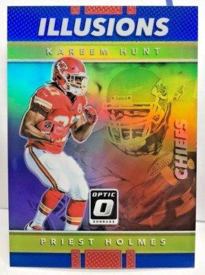 Kareem Jagd/Priest Holmes 2017 Donruss Optic Illusions Blau Prizm RC #' D 103/