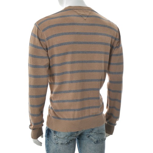 Tommy Hilfiger Men's Crew Neck Long Sleeve Pullover Sweater Shirt Striped XXL - Picture 3 of 7