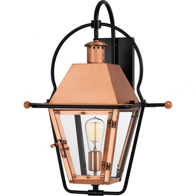 22.5 Inch Outdoor Wall Lantern Traditional Brass/Steel Approved for Wet