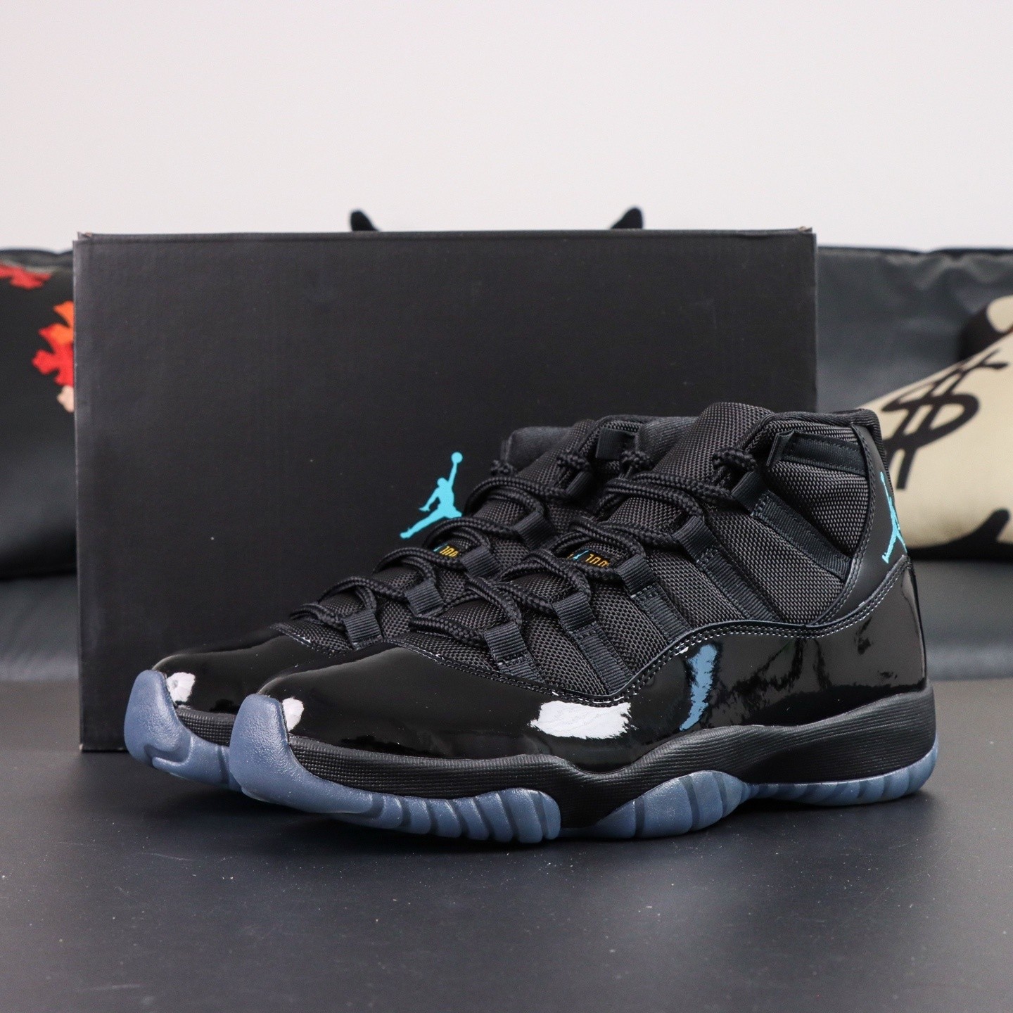 Air Jordan 11 Retro Gamma Blue Jumpman Patent Leather Mudguard 5Y Used W/ Box ? Drop Alert!? The Air Jordan Retro 11 “Gamma Blue” is  main image 3