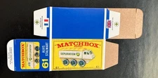 Matchbox #61 Alvis Stalwart ‘64-‘69 Type E Repro Box 