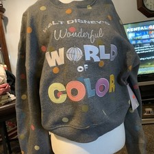 Nwt Disney 100 walt disneys wonderful world of colour crop jumper Size L