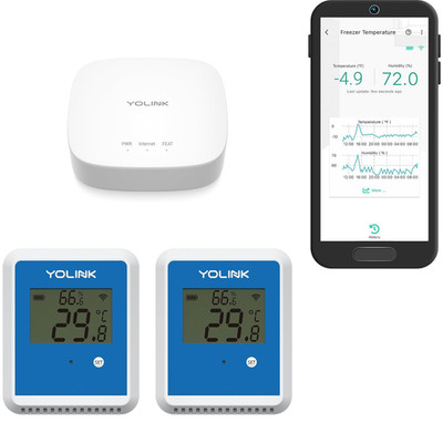 2-Pack X3 Version Temperature Humidity Data Logger, Longest Wireless Range, 5+ Y