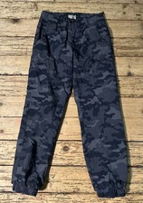 Original Weatherproof Vintage Youth Size M 10/12 Camo Cargo Fleece Lined Joggers