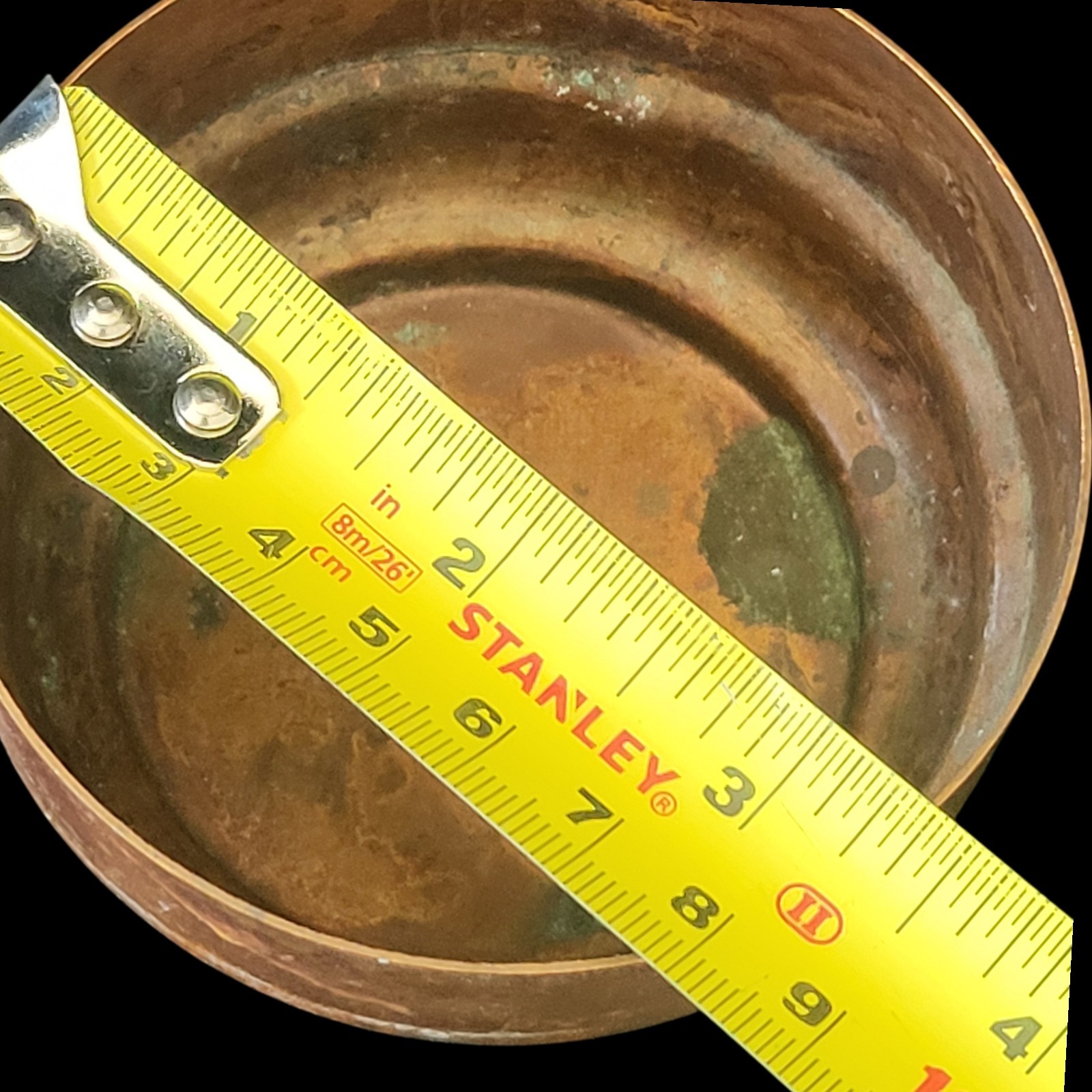 Vintage Candle Holder Base Copper Cup