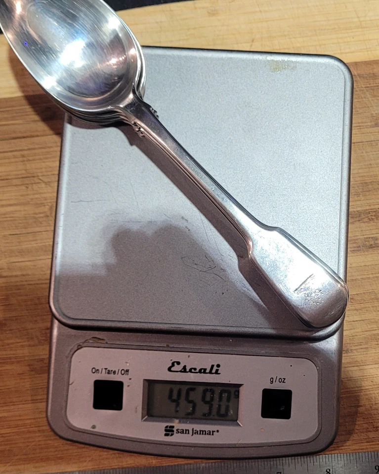 6 Sterling Silver Serving Spoon London 1825 - Image 3 of 4