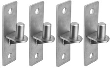 Wall Mount Flat Back Gate Hinges, 4 Pack, Wood Fence Link Gate Hinges, with 5/8 