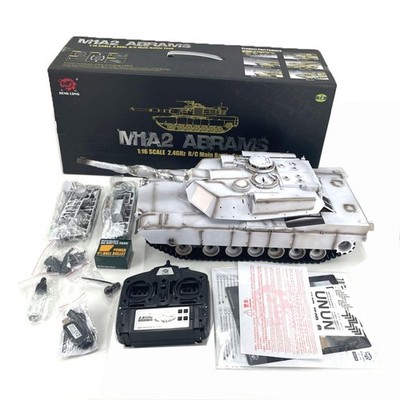 Henglong 1/16 TK7.0 RC Tank M1A2 Abrams 3918 Barrel Recoil BB IR Steel Gearbox