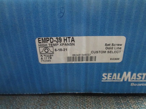 Cuscinetto blocco cuscini alta temperatura SealMaster EMPD-29 HTA NUOVO!  2-7/16 - Foto 1 di 4