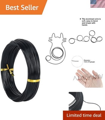 Versatile 1mm Aluminum Craft Wire - 165 Feet for Jewelry, Beading & Sculpting