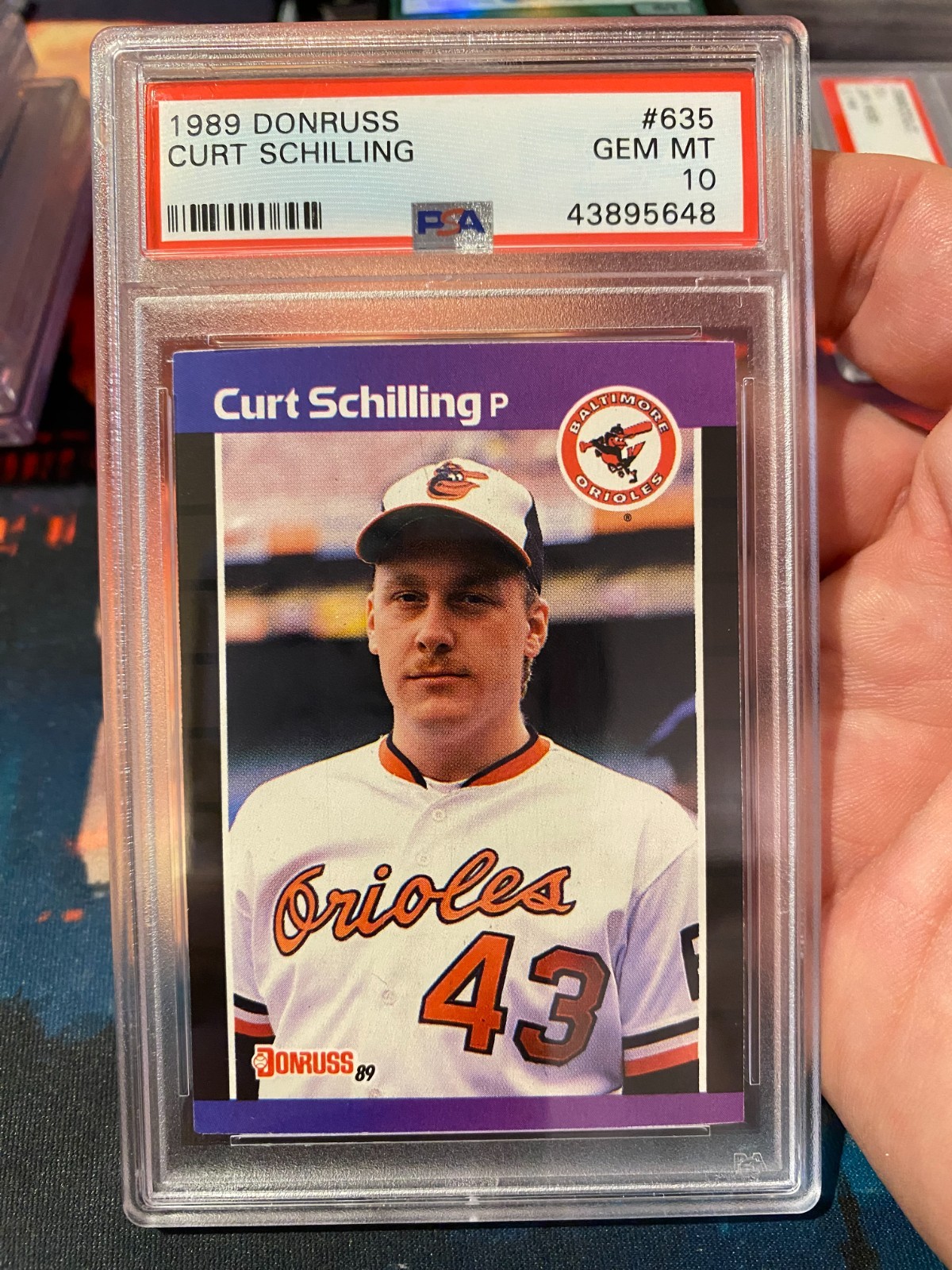 1989 Donruss Curt Schilling PSA 10