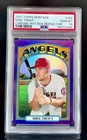 2021 Topps Heritage Mike Trout #169 Chrome-Hot Box Refractor PSA 10 Gem Mint