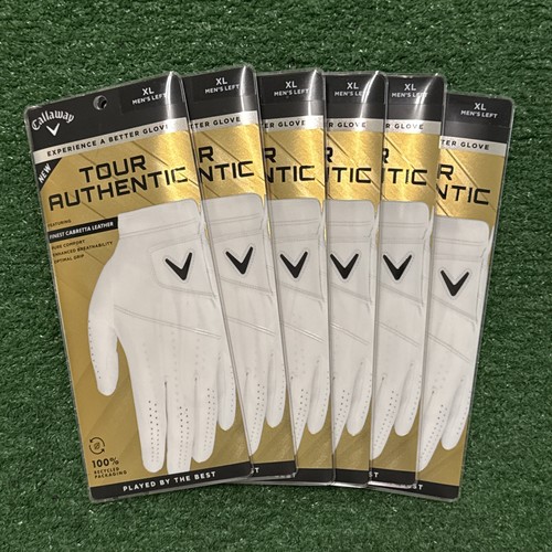 NEW 6 Callaway Tour Authentic Golf Glove Men’s MLH Left Hand Size Regular XL - 第 1/2 張圖片