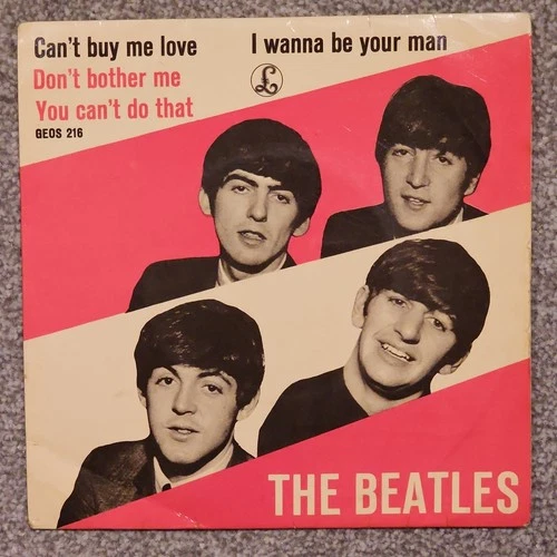 THE BEATLES - CANT BUY ME LOVE 1964 7" VINYL - DENMARK - RARE