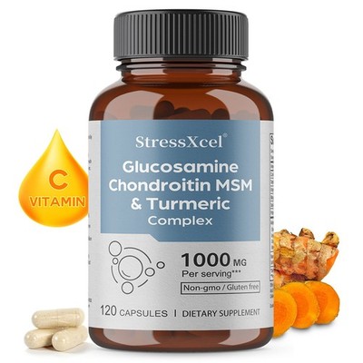 Glucosamin, MSM, Curcumin-Komplex 120 Kapseln - 1000 mg