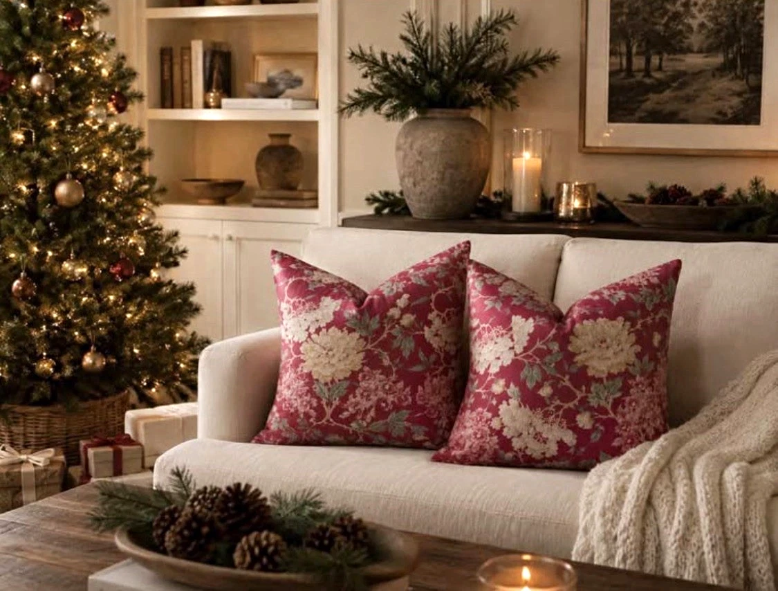 Pottery Barn Red Floral Home Décor Pillows for sale | eBay