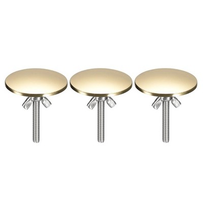 uxcell Kitchen Sink Hole Covers, 3Pcs - Zinc Alloy Faucet Hole Cover, Soap Dispe