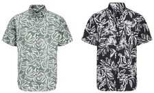 Jack  Jones Men's JORLAFAYETTE AOP Short Sleeve Shirt in 2 Colours, 1XL-6XL