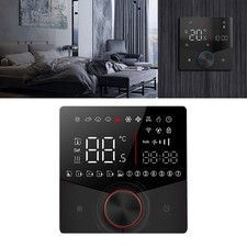 Black Smart Thermostat Color Display Touch Screen Digital Underfloor Heatin SG
