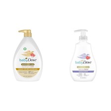 Baby Dove Sensitive 34oz Wash 13oz Lotion Bundle for Melanin-rich Skin...