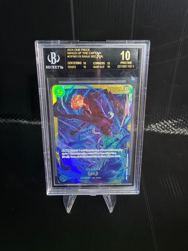 2024 OP06-119 Sanji SEC Secret Rare Wings of the Captain BGS 10 Black Label OP