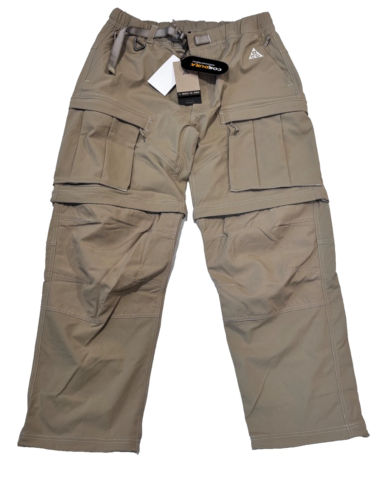 NIKE ACG CORDURA CONVERTIBLE/UV LOOSE-FIT STRAIGHT LEG CARGO PANTS MENS SIZE: M