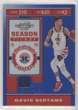 2019 Panini Contenders Optic Season Ticket Blue Prizm /99 Davis Bertans #15 0c3