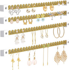 Earring Organizer Wall Mounted 4 Pack Earring Holder Hanging Jewelry Organizer D