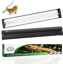 Reptile Light Fixture Combo Kit T5 UVB 24W 10.0 22" Desert