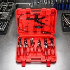 9 teiliges Schlauchschellen Set mit Aufbewahrungskoffer, Direktwirkende