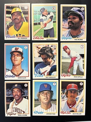 1978 TOPPS BASEBALL YOU PICK 4 YOUR SET Actual Card Scan #200-299 EX/NM