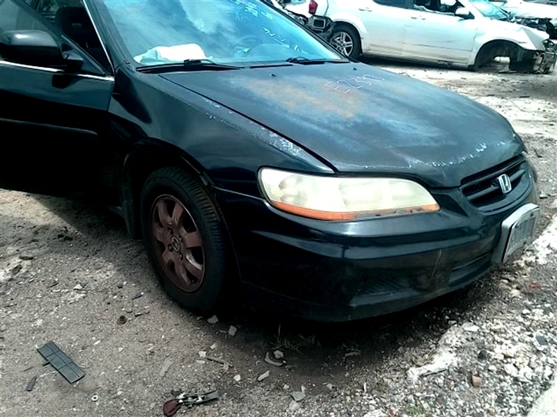 1999-2002 Honda Accord Right Passenger Side View Power Mirror Door Black Oem - Image 4 of 4