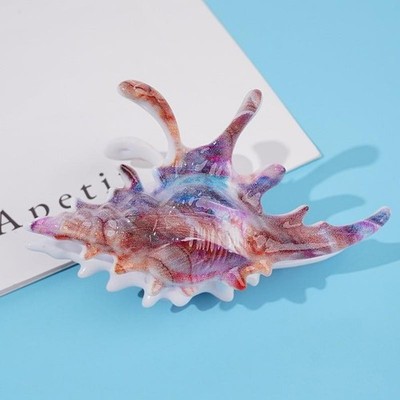 Hochwertige Wave Crab Claw Clips Conch Ocean Design Haifisch Clip Haar Zubehör