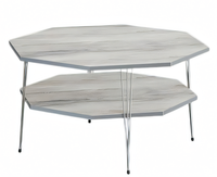 Moderner Grauer Couchtisch Aus Holz Mit Elegantem Design