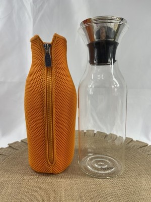 EVA SOLO Fridge Carafe Danish with Orange Insulating Zip Cover 1 Liter