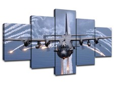 Military Attack Aircraft AC-130 Gunship United States Air Force Fighter Jet P...