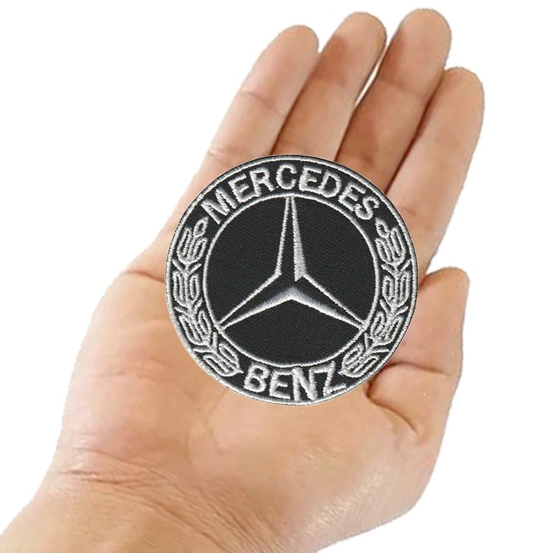 Wholesale Mercedes Benz Car Motorcycle Logo Size 2.7"x2.7" Sew Iron On Patch DIY - Image 2 of 4